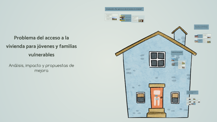 Problema del acceso a la vivienda para jóvenes y familias vulnerables ...