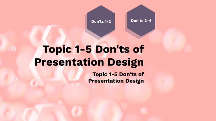 do's and don'ts of presentation design