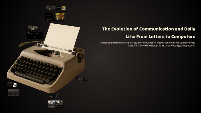 The Evolution of Communication and Daily Life: From Letters to ...