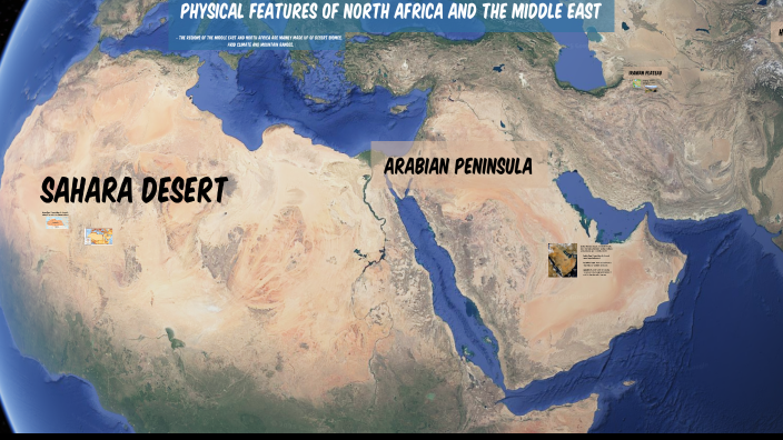 Physical Features of North Africa and the Middle East by Silviano ...