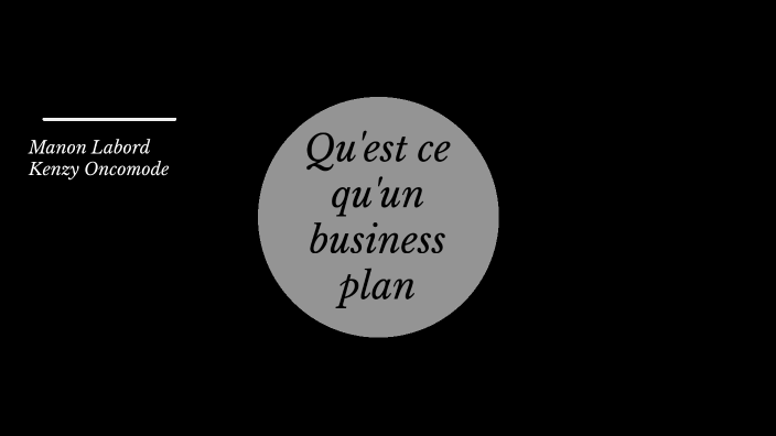 business plan definition francais