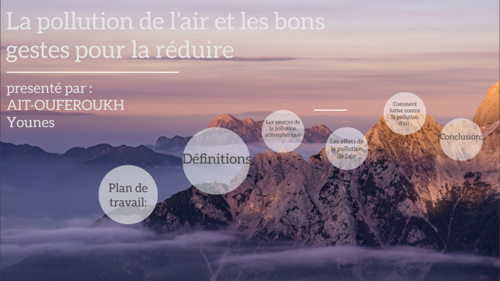 La pollution de l’air et les bons gestes pour la réduire by younes ait ...