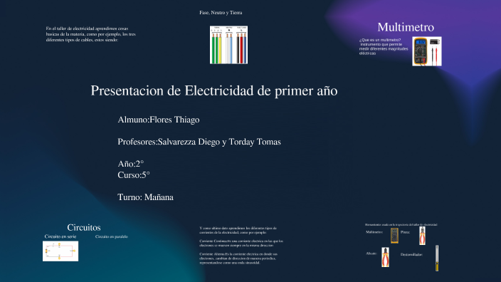 Presentacion de Electricidad de primer año by Thiago Flores on Prezi