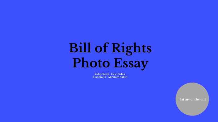 bill of rights photo essay