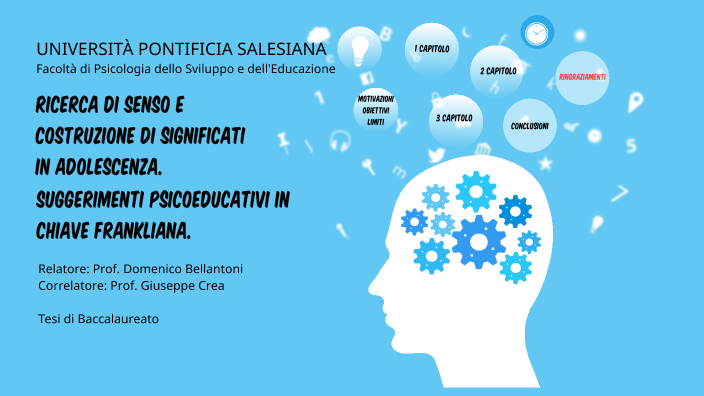 Ricerca di senso e costruzione di significati in adolescenza by ...