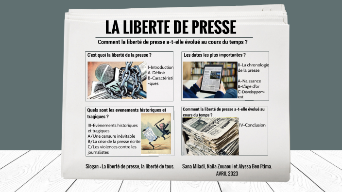 LA LIBERTE DE LA PRESSE by Sana Miladi on Prezi