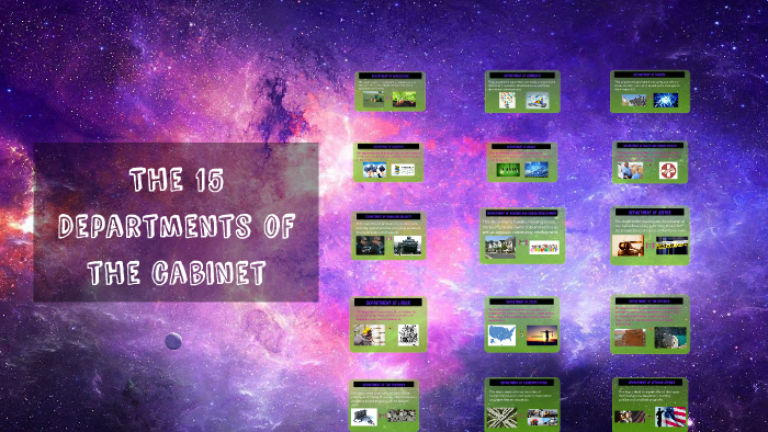 15 Departments of the cabinet by Kiya Smith