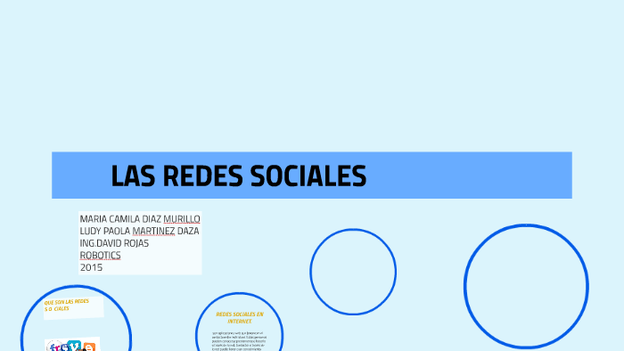 LAS REDES SOCIALES by LUDY MARTINEZ on Prezi