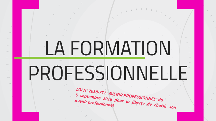 La formation professionnelle tout au long de sa vie by Lisiane DAVID on ...