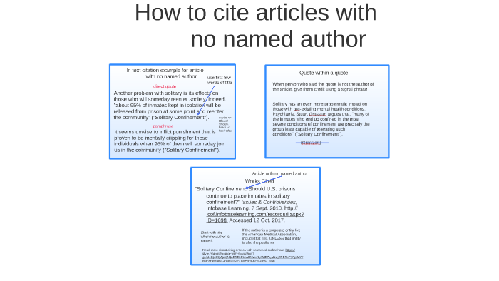 More On Citation By Jeffrey Sanger