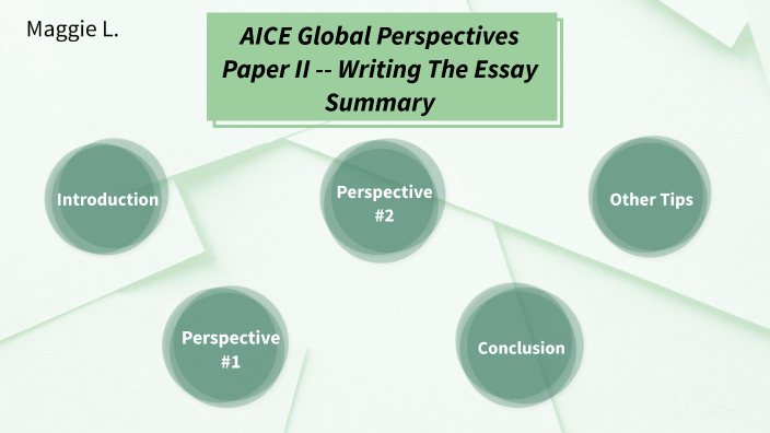 aice global perspectives essay topics