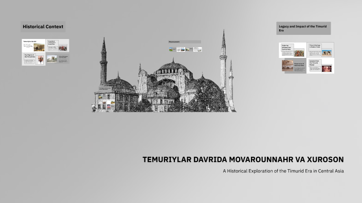 TEMURIYLAR DAVRIDA MOVAROUNNAHR VA XUROSON by Mehrinisa Eraliyeva on Prezi