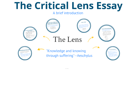 lens essay meaning