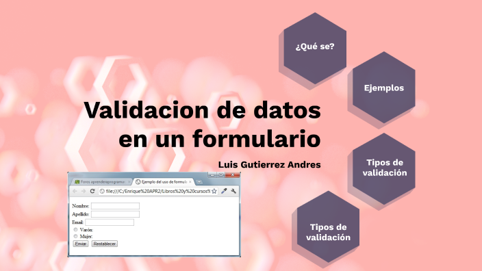 validación de datos by Luis gut on Prezi