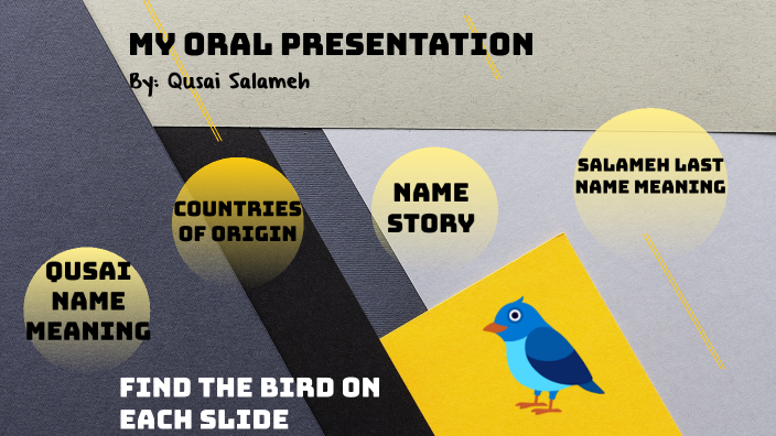 Oral Presentation by Qusai Salameh on Prezi
