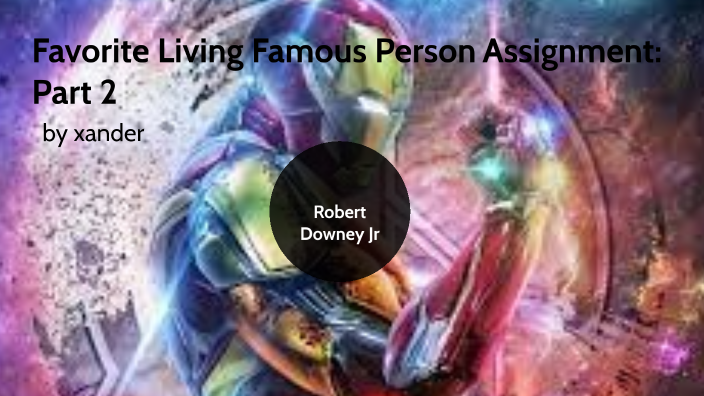 Favorite Living Famous Person Assignment: Part 2 by Xander Whitteker on ...