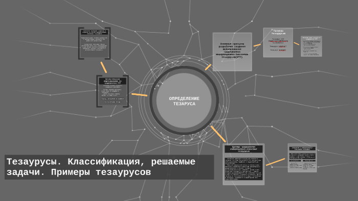 Тезаурусы. Классификация, решаемые задачи. Примеры тезаурусо by Руслан ...