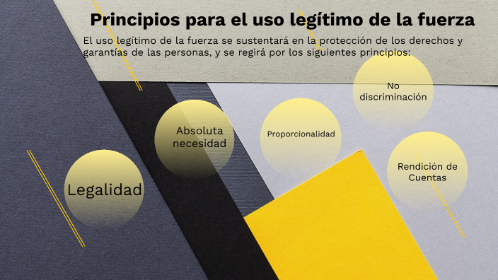 Principios para el uso legitimo de la fuerza by Nataly Catota on Prezi