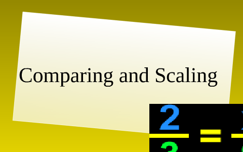 Comparing And Scaling , comparison scale – CIMEKD