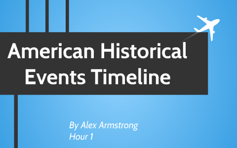 American Historical Events Timeline by Alex Armstrong