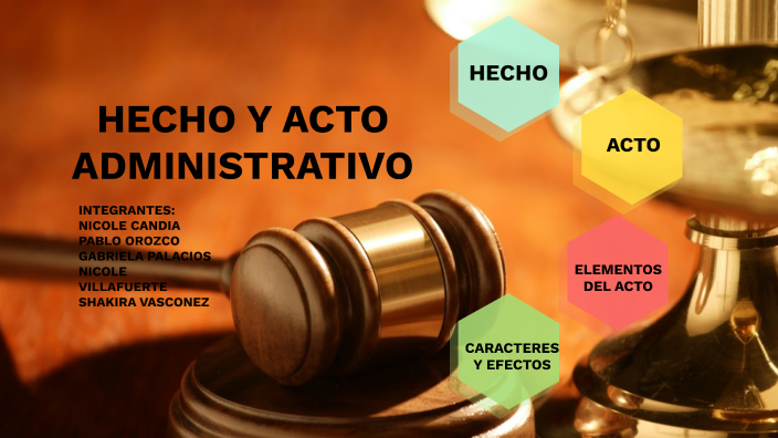 Hecho y Acto Administrativo by Shakira Vasconez on Prezi
