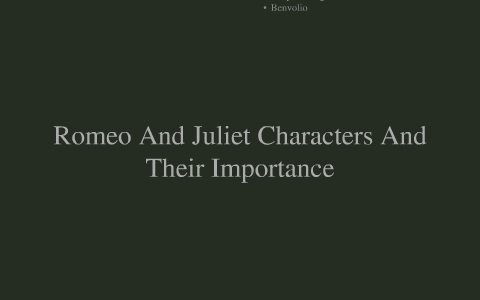 benvolio romeo and juliet character analysis