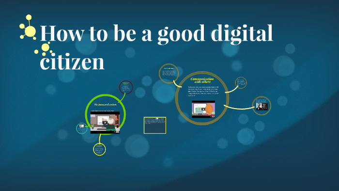 being a good digital citizen essay