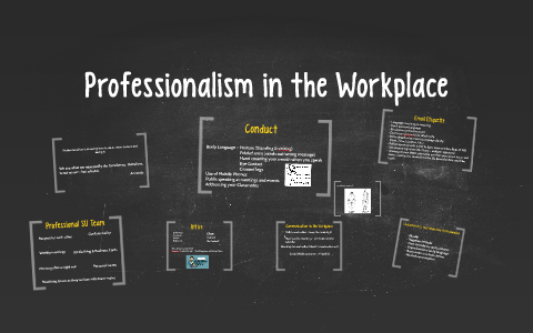 Professionalism in the Workplace by Kate Acheson on Prezi