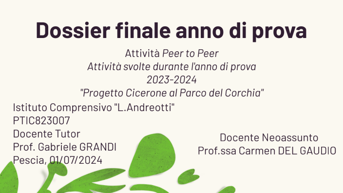 Peer To Peer Anno Di Prova Dossier anno di prova peer to peer Carmen by Andrea Lucibelli on Prezi