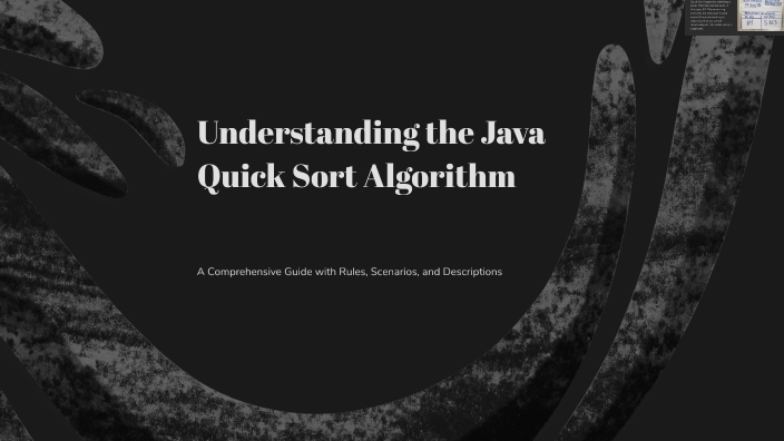 Understanding the Java Quick Sort Algorithm by Leo Russo on Prezi