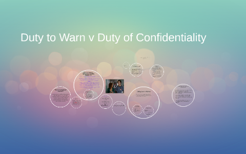 duty to warn vs patient confidentiality