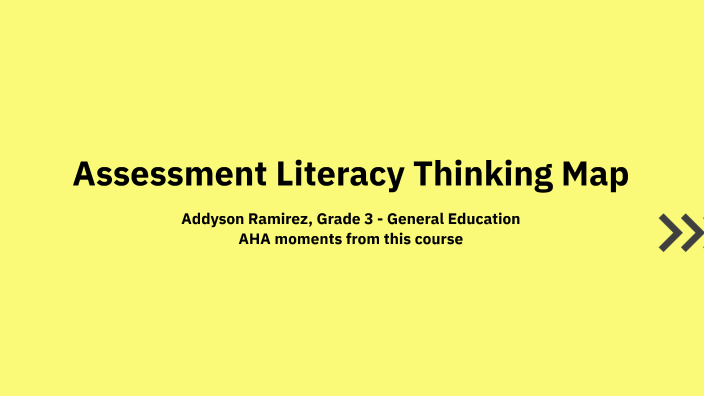 AR Assessment Literacy Thinking Map by Addyson Ramirez on Prezi