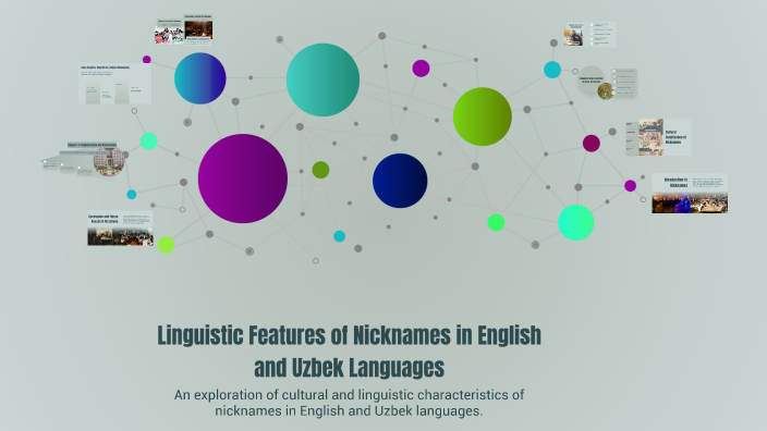 Linguistic Features of Nicknames in English and Uzbek Languages by ...