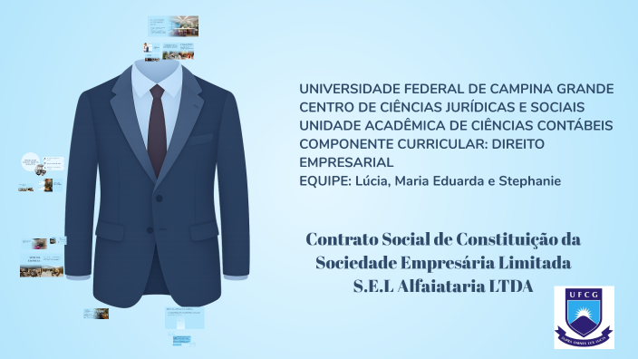 Contrato Social de Constituição da Sociedade Empresária Limitada S.E.L ...