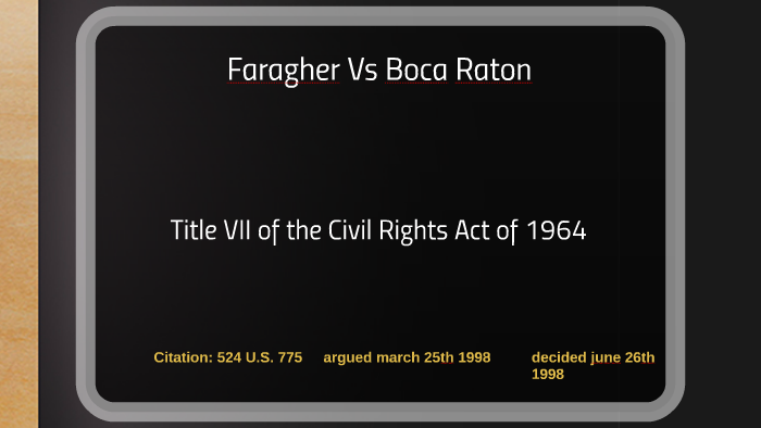 Faragher Vs Boca Raton by Damecia Towns on Prezi