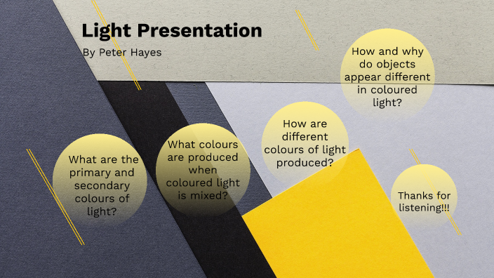 Physics Light Presentation by Peter Hayes on Prezi