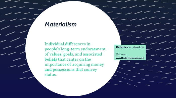 Materialism & Well-being By Philipp Liedtke On Prezi