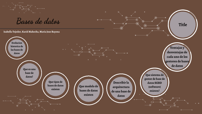 Bases de datos by CAMILA ISABELLA TEJEDOR SALAS on Prezi