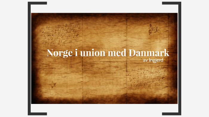 Norge i union med Danmark by Ingjerd Eid Skjerven