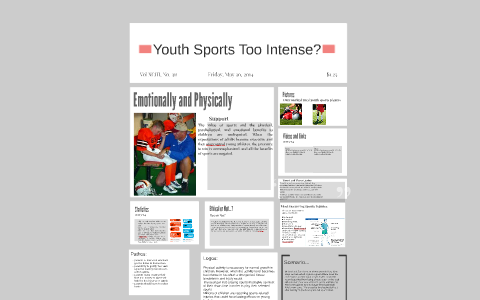 are youth sports too intense