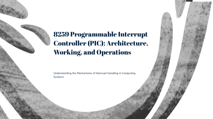 8259 Programmable Interrupt Controller (PIC): Architecture, Working ...