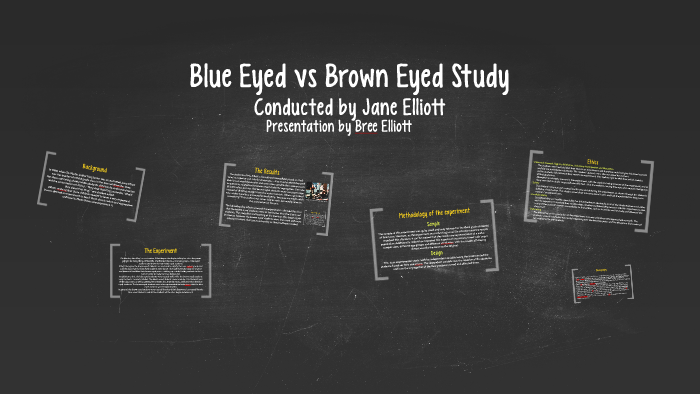 brown eyed vs blue eyes experiment