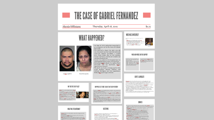 The Case Of Gabriel Fernandez By Alaysia Dillistone