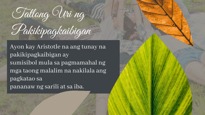 Tatlong Uri Ng Pakikipagkaibigan By Shenny Lou Guirigay On Prezi