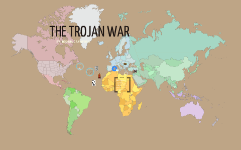 the trojan war map
