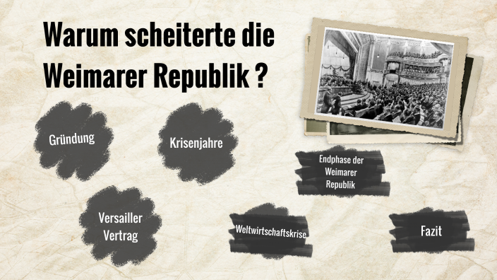 Warum Scheiterte Die Weimarer Republik Warum scheiterte die Weimarer Republik ? by Jonas Hahn on Prezi