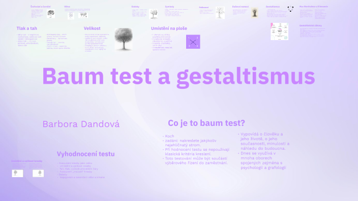 Baum test a gestaltismus by Barbora Dandová on Prezi