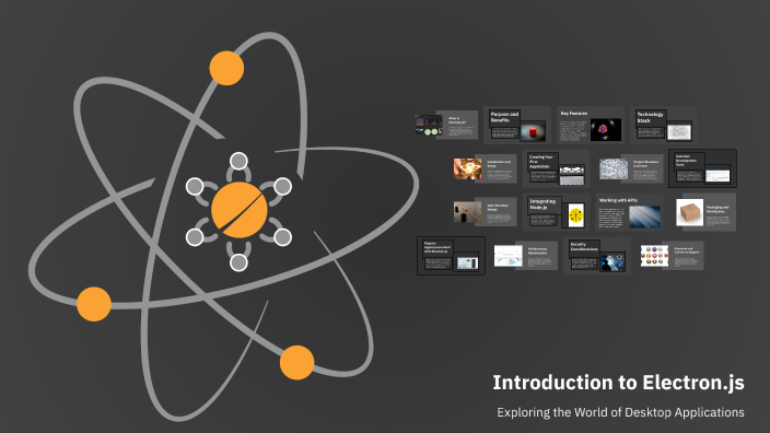 Title Slide – Introduction to Electron.js, subtitle, and your name ...