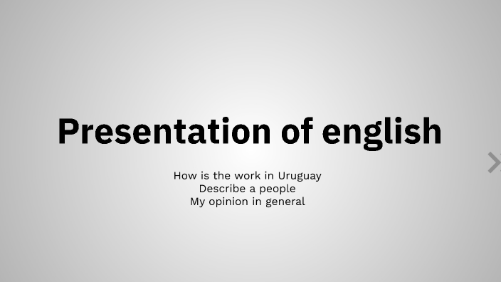 Presentation of english by Nicolas Rodriguez on Prezi