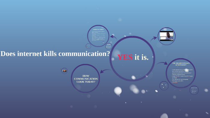 speech on internet kills communication